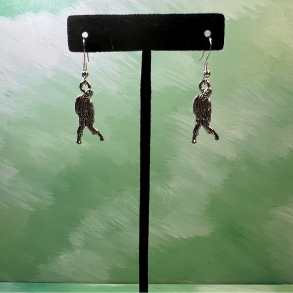 ZOMBIE ZOMBIE ZOMBIES SILVER TONE EARRINGS - Picture 2 of 2